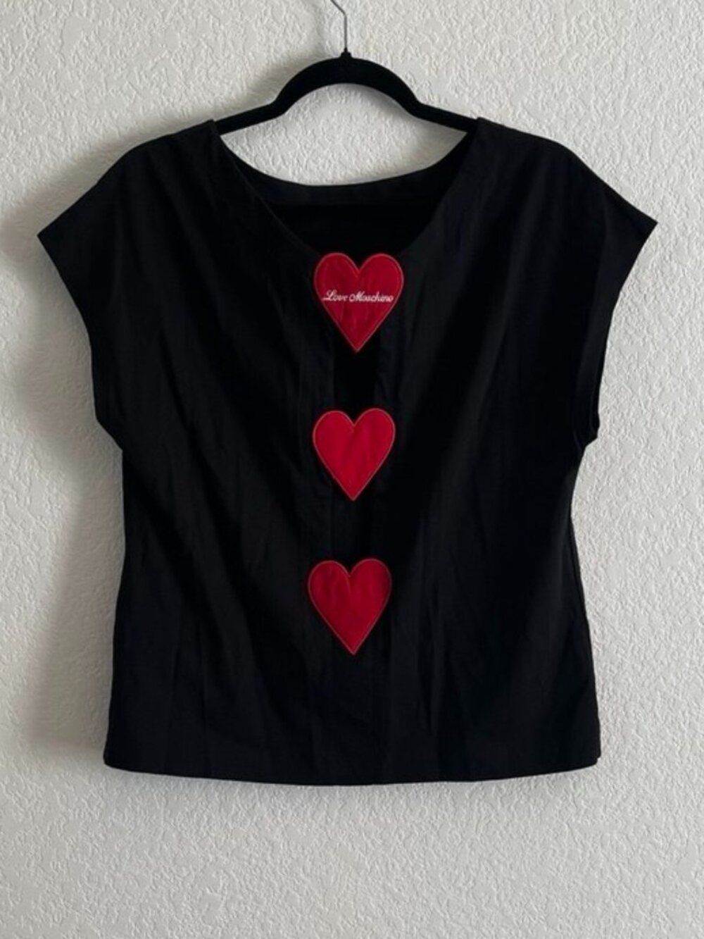 Love Moschino Triple Heart Top